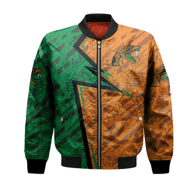 Florida A&M Rattlers Bomber Abstract Pattern Sport- NCAA