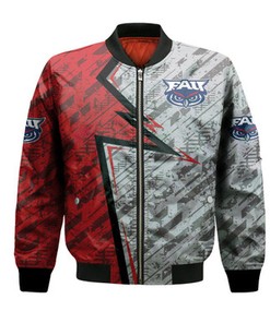 Florida Atlantic Owls Bomber Abstract Pattern Sport- NCAA