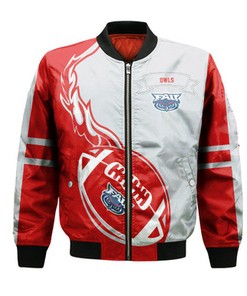 Florida Atlantic Owls Bomber Jacket Flame Ball - NCAA