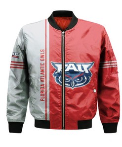 Florida Atlantic Owls Bomber Jacket Half Style - NCAA