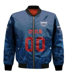 Florida Atlantic Owls Bomber Jacket Logo Sport Ombre  - NCAA