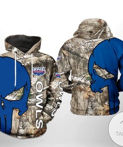 Florida Atlantic Owls NCAA Camo Veteran Hunting 3D Printed Hoodie