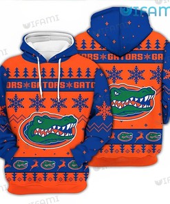 Florida Gators Hoodie 3D Snowflake Pine Tree Reindeer Logo Gators Gift