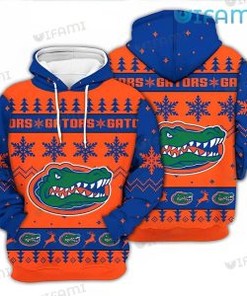 Florida Gators Hoodie 3D Snowflake Pine Tree Reindeer Logo Gators Gift
