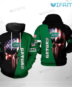 Florida Gators Hoodie 3D US Flag Punisher Skull Gators Gift Ver 1