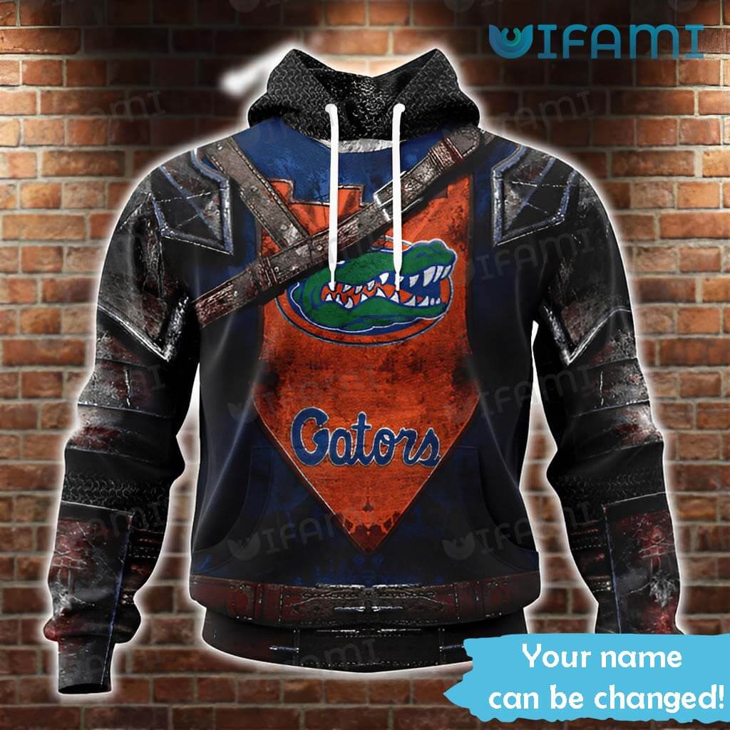 Florida Gators Hoodie 3D Warrior Design Custom Name Gators Gift Ver 1