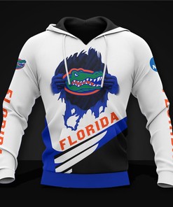 Florida Gators Hoodie 3D Zip Hoodie Long Sleeve Gift for Fan