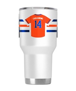 Florida Gators Jac Caglianone White Jersey Tumbler