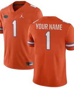 Florida Gators Jordan Brand Custom Game Jersey - Orange Custom Jerseys Ncaa