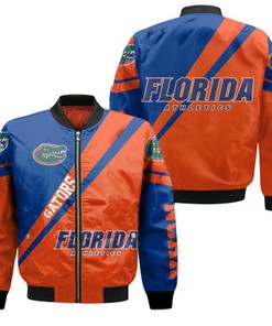 Florida Gators Logo Bomber Jacket Cross Style - NCAA