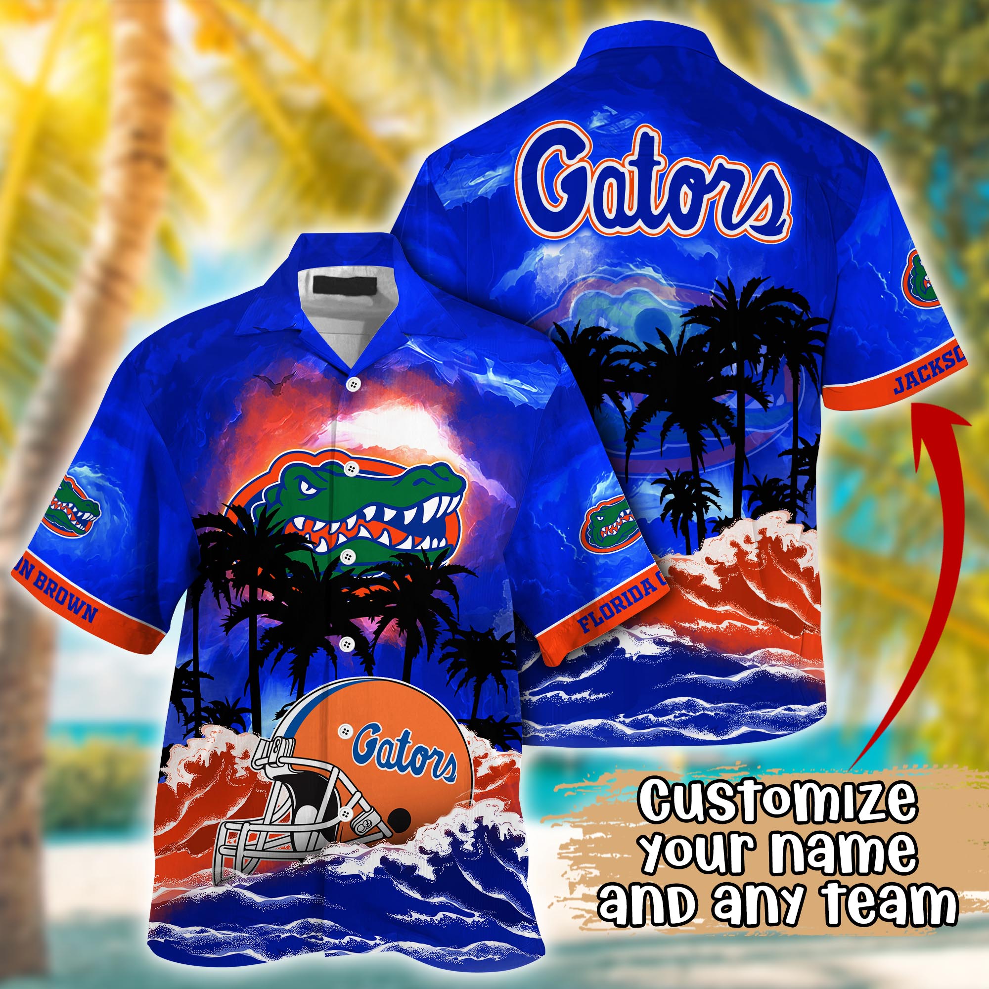Florida Gators NCAA Best Hawaiian Shirt Ever- Customize Any Team Any League