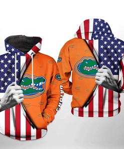 Florida Gators With Flag American My Heart 3D Hoodie Florida Gators Gift Ideas for Him