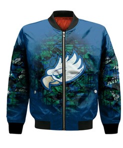 Florida Gulf Coast Eagles Bomber Jacket Camouflage Vintage  - NCAA