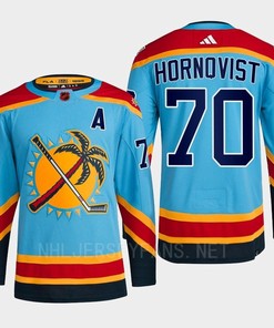Florida Panthers 2023 Reverse Retro 2.0 Patric Hornqvist 70 Blue Primegreen Jersey Men's