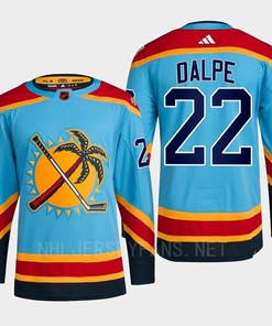 Florida Panthers 2023 Reverse Retro 2.0 Zac Dalpe 22 Blue Primegreen Jersey Men's