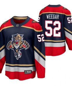 Florida Panthers 52 MacKenzie Weegar 2023 Reverse Retro Blue Special Edition Jersey Jersey