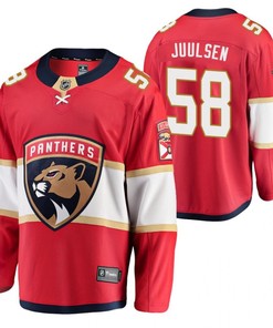 Florida Panthers 58 Noah Juulsen 2023 Jersey Red Home Player Jersey
