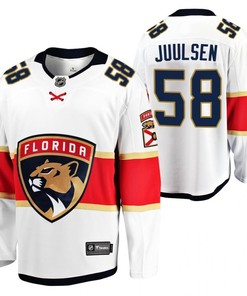 Florida Panthers 58 Noah Juulsen 2023 Jersey White Away Player Jersey