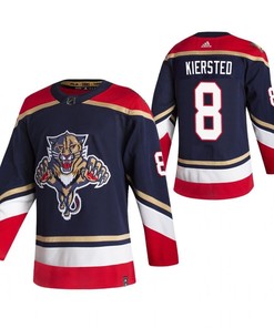 Florida Panthers 8 Matt Kiersted 2023 Reverse Retro Blue Jersey Jersey