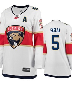 Florida Panthers Aaron Ekblad 5 Breakaway Player Alternate White Jersey - Women Jersey