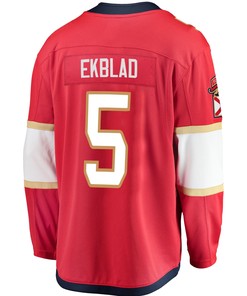 Florida Panthers Aaron Ekblad 5 Home 2023 Stanley Cup Champions Breakaway Men Jersey - Red