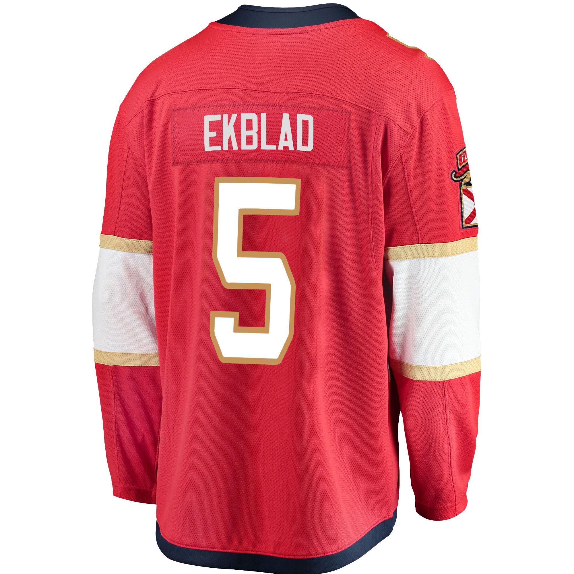 Florida Panthers Aaron Ekblad 5 Home 2023 Stanley Cup Playoffs Breakaway Men Jersey - Red