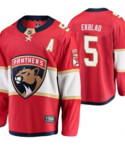 Florida Panthers Aaron Ekblad 5 Player Home Red Jersey Jersey