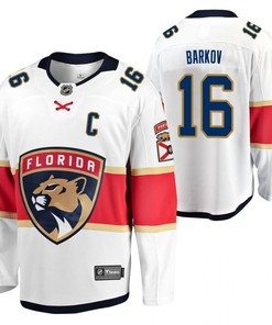 Florida Panthers Aleksander Barkov 16 2023 Jersey White Away Jersey Jersey