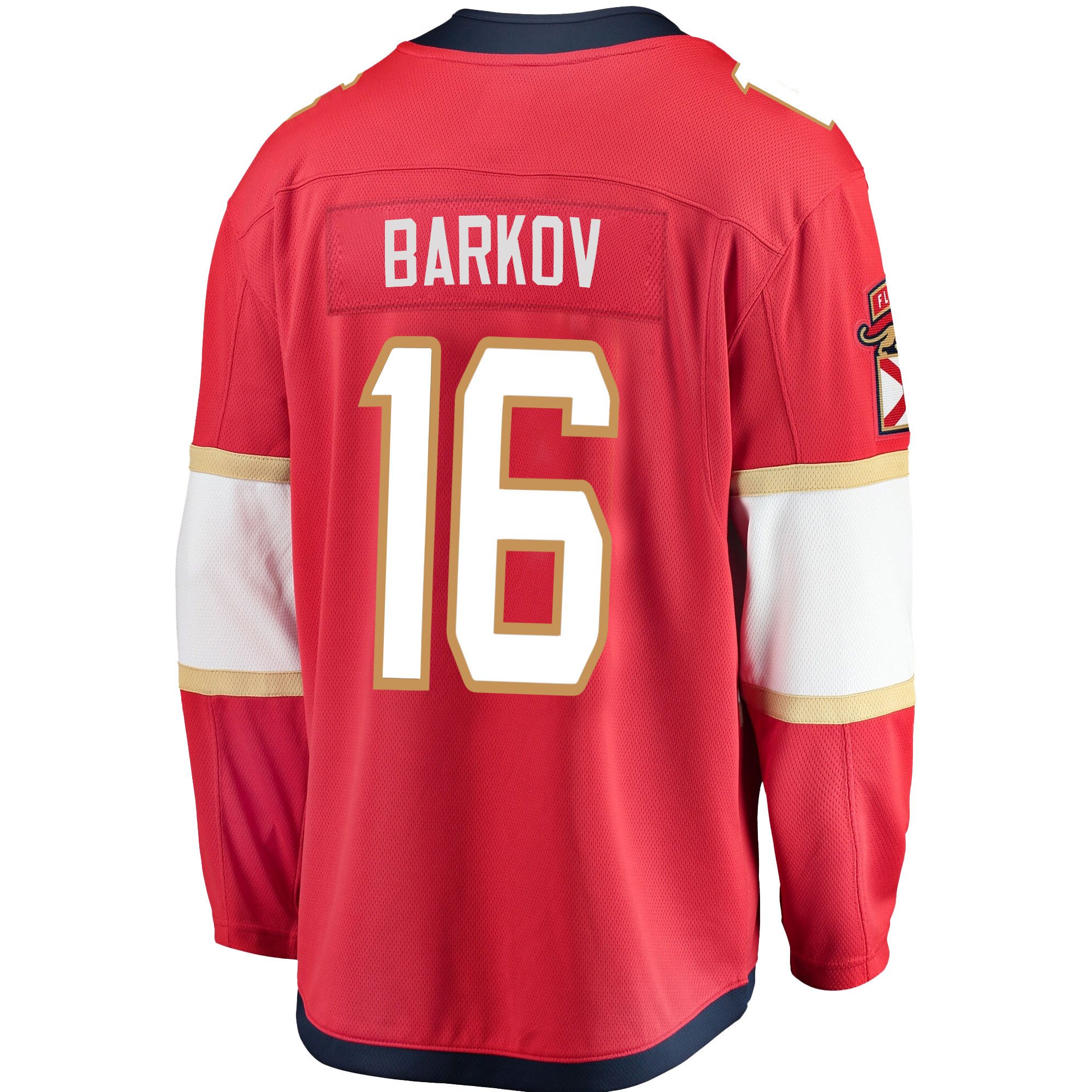 Florida Panthers Aleksander Barkov 16 Home 2023 Stanley Cup Champions Breakaway Men Jersey - Red