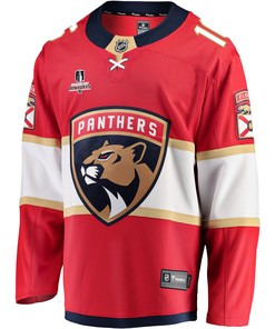 Florida Panthers Aleksander Barkov 16 Home 2023 Stanley Cup Playoffs Breakaway Men Jersey - Red