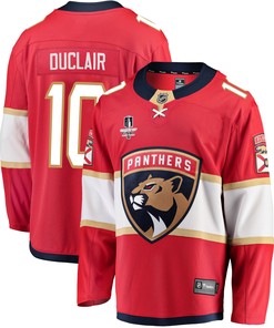 Florida Panthers Anthony Duclair 10 Home 2023 Stanley Cup Final Breakaway Men Jersey - Red