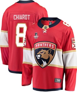 Florida Panthers Ben Chiarot 8 Home 2023 Stanley Cup Final Breakaway Men Jersey - Red