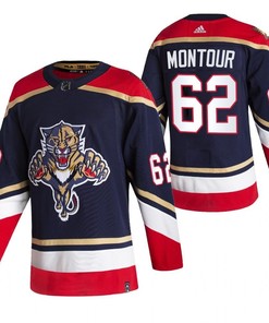 Florida Panthers Brandon Montour 62 2023 Reverse Retro Special Edition Jersey Men Navy Jersey