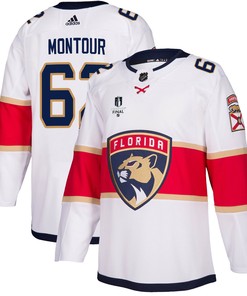 Florida Panthers Brandon Montour 62 Away 2023 Stanley Cup Final Breakaway Men Jersey - White