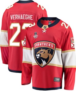 Florida Panthers Carter Verhaeghe 23 Home 2023 Stanley Cup Final Breakaway Men Jersey - Red