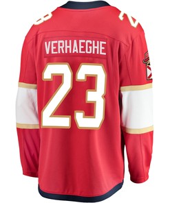 Florida Panthers Carter Verhaeghe 23 Home 2023 Stanley Cup Final Breakaway Men Jersey - Red