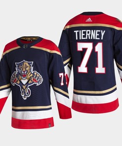 Florida Panthers Chris Tierney 71 2023 Reverse Retro Navy Jersey