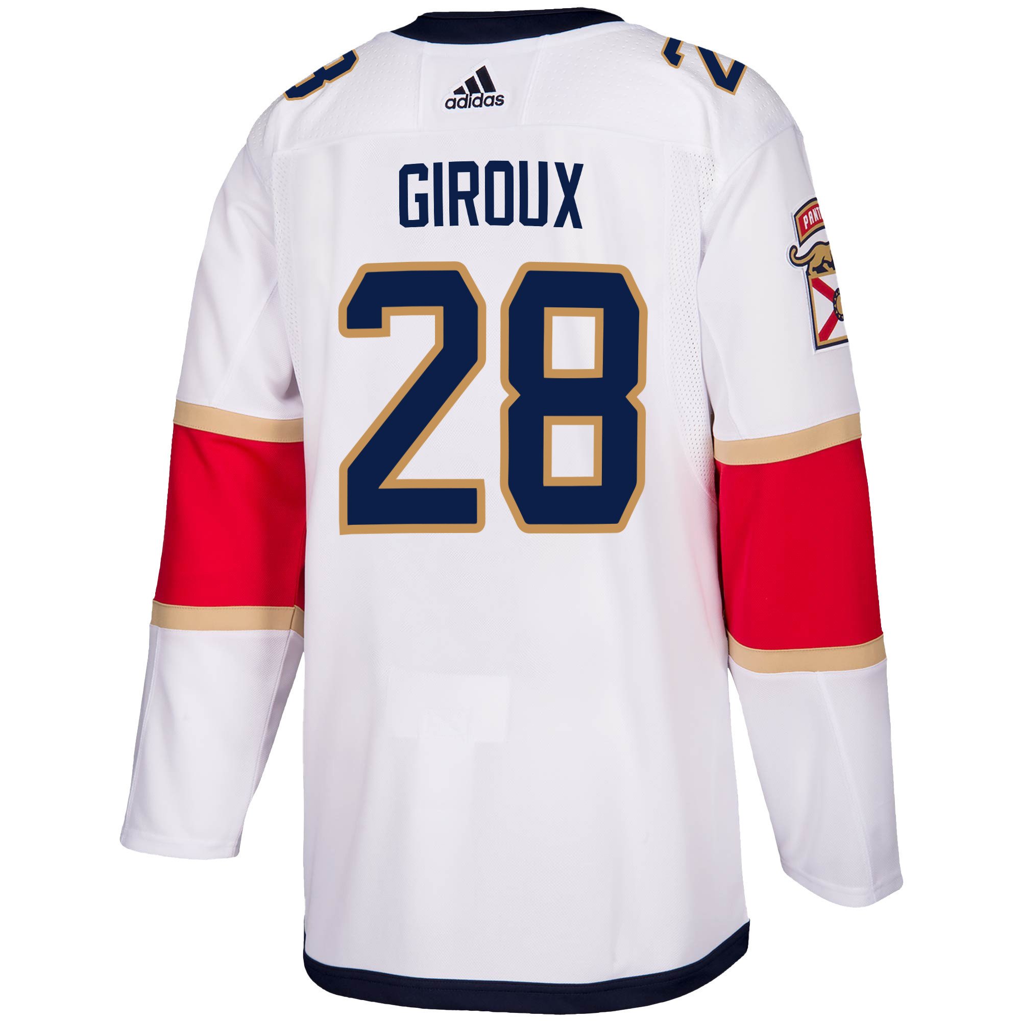 Florida Panthers Claude Giroux 28 Away 2023 Stanley Cup Champions Breakaway Men Jersey - White
