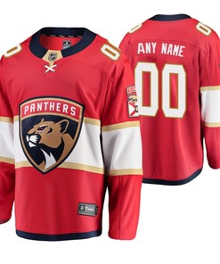 Florida Panthers Custom 00 Player Home Red Jersey Jersey
