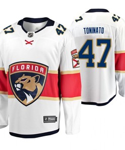 Florida Panthers Dominic Toninato 47 Jersey Men's Away Breakaway Player Jersey
