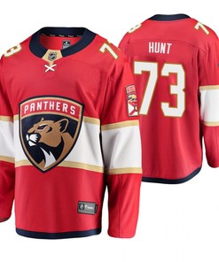 Florida Panthers Dryden Hunt 73 Red Home Breakaway Player Jersey Jersey