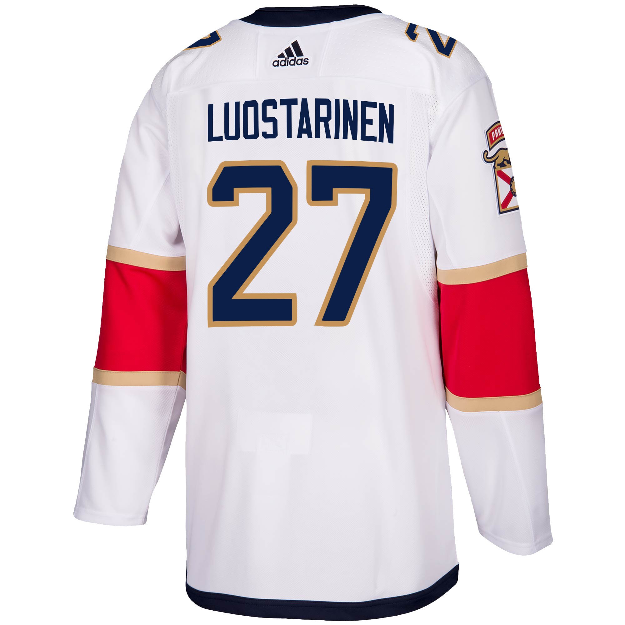 Florida Panthers Eetu Luostarinen 27 Away 2023 Stanley Cup Final Breakaway Men Jersey - White