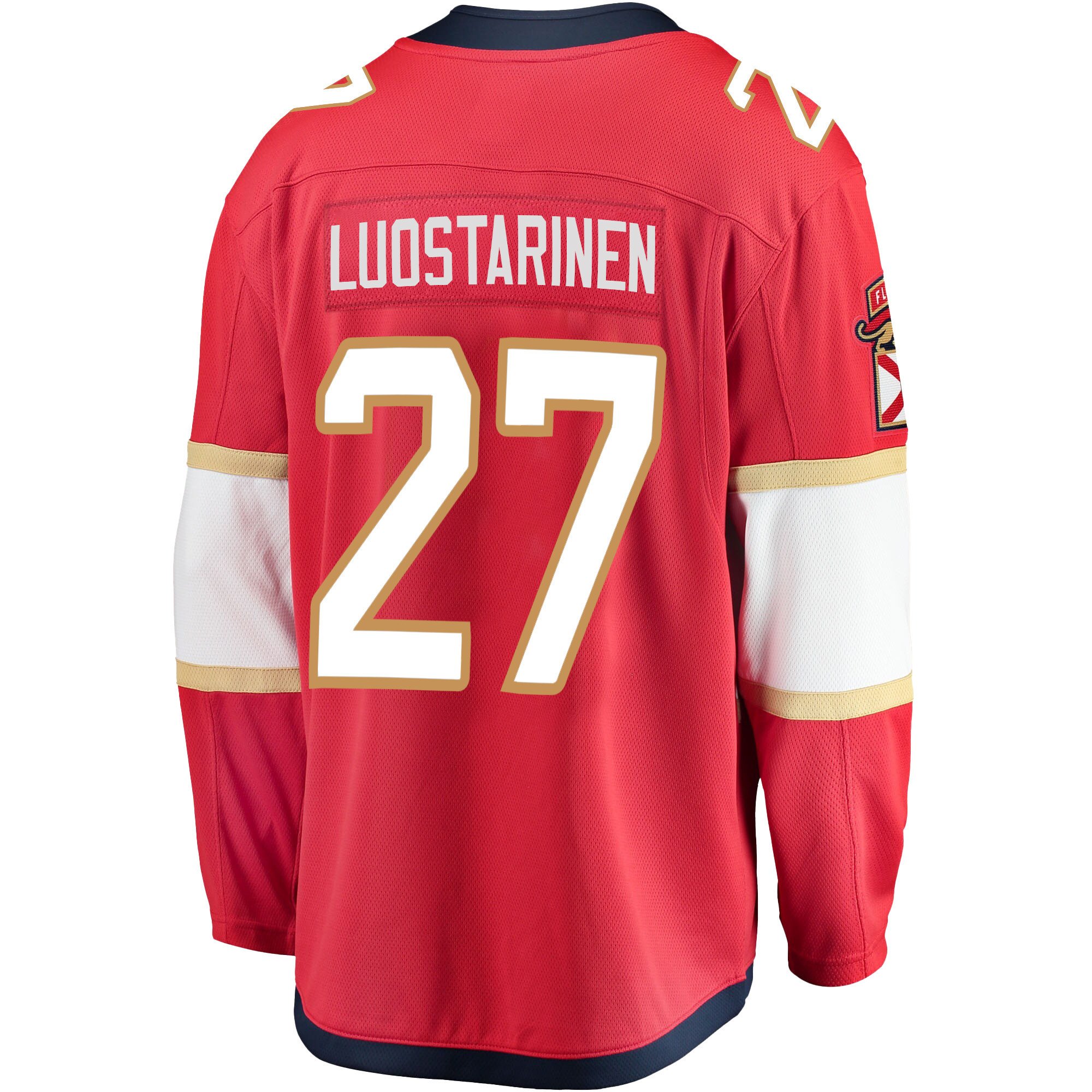 Florida Panthers Eetu Luostarinen 27 Home 2023 Stanley Cup Final Breakaway Men Jersey - Red