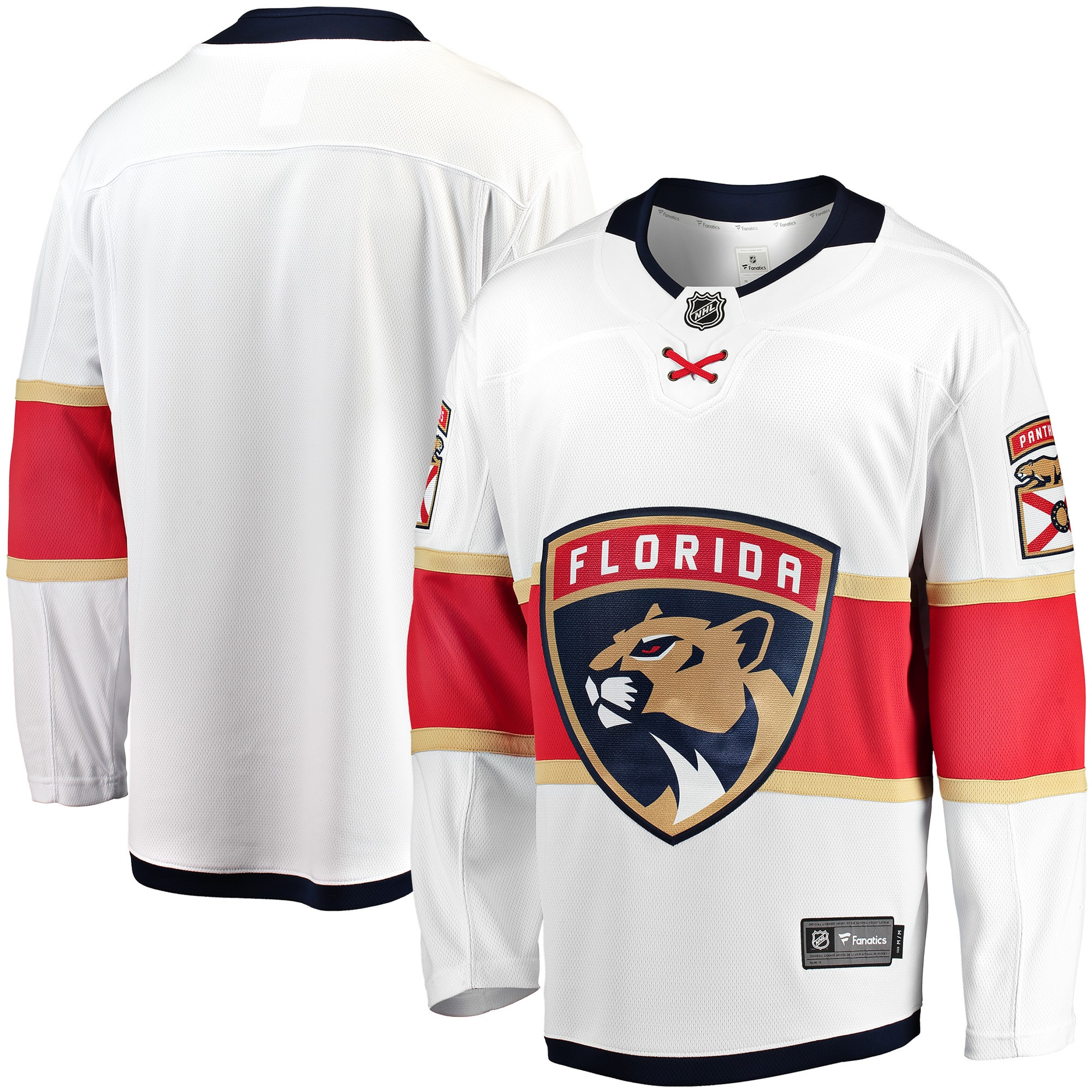 Florida Panthers Fanatics Branded Breakaway Away Jersey - White Nhl
