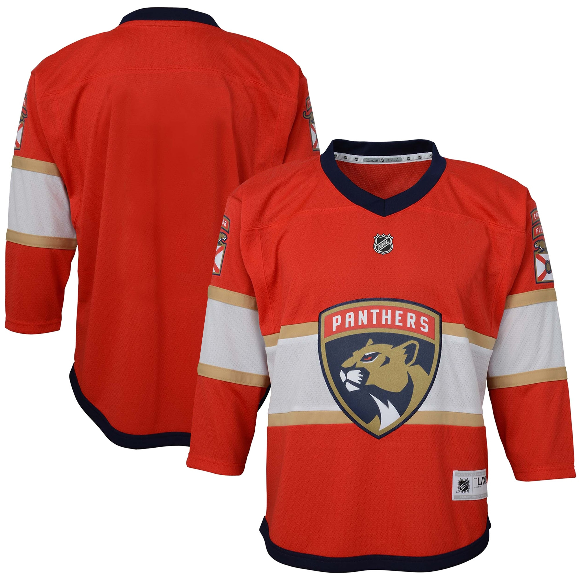 Florida Panthers Home Replica Blank Jersey - Red Nhl