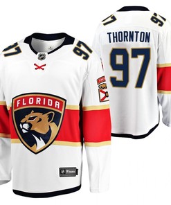 Florida Panthers Joe Thornton 97 2023 Jersey White Away Jersey Jersey