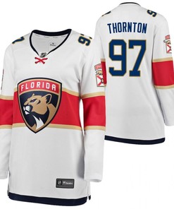Florida Panthers Joe Thornton 97 Away Women White 2023 Trade Jersey Jersey