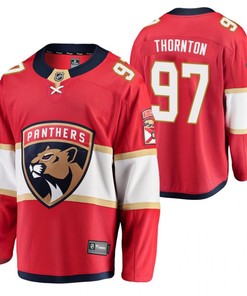 Florida Panthers Joe Thornton 97 Jersey Red Home 2023 Trade Jersey Jersey