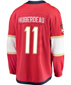 Florida Panthers Jonathan Huberdeau 11 Home 2023 Stanley Cup Champions Breakaway Men Jersey - Red
