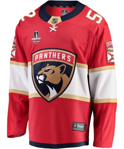 Florida Panthers MacKenzie Weegar 52 Home 2023 Stanley Cup Final Breakaway Men Jersey - Red